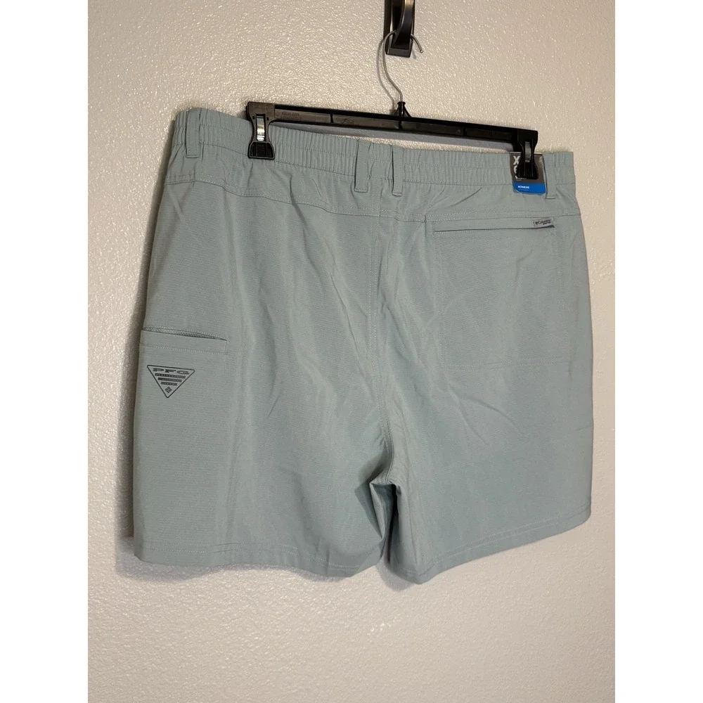 NEW Columbia Shorts Mens XL Blue PFG Uncharted Omni Shade Fishing Outdoor Hike